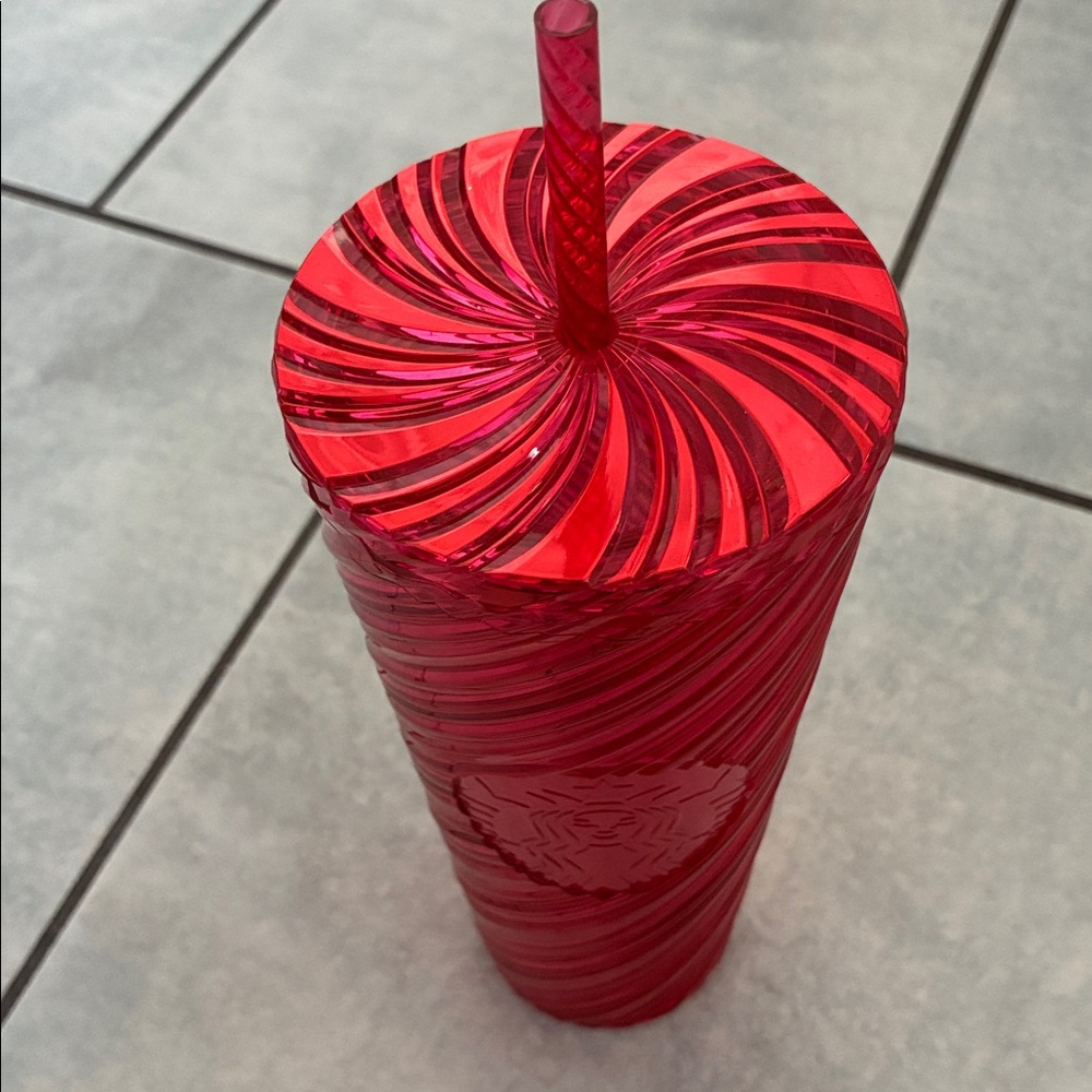 Starbucks Red Swirl 24oz Tumbler - Picture 2 of 3